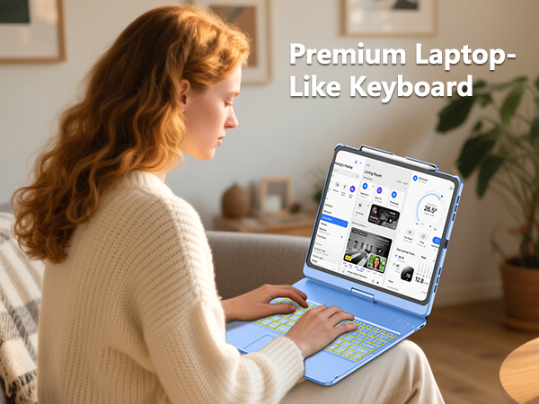 ipad air 13 inch keyboard case blue 8