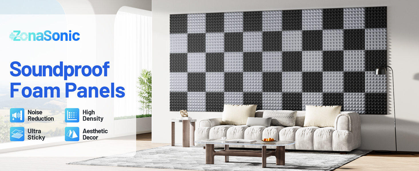 Sound Proof Foam Panels for Walls