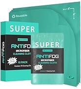 OPTIPAK Anti Fog Microfiber Cleaning Cloth for Glasses | Individually Wrapped Microfiber Lens Cle...