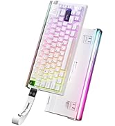 ATTACK SHARK R85 HE Rapid Trigger Keyboard Magnetic Switch with Custom Lightbox, 75% Wired Mechan...