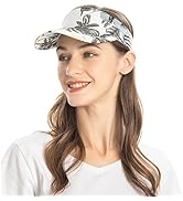 ZLYC Print Sports Sun Visors for Women Girls