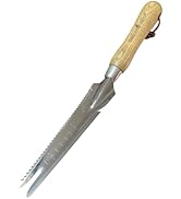 Garden Guru Hand Weeder Trowel with Ergonomic Handle – Stainless Steel Weeding &amp; Digging Knife – ...