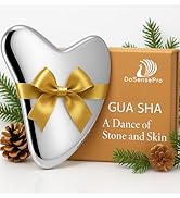 DoSensePro Stainless Steel Gua Sha Facial Tool for Face Sculpting, Lymphatic Drainage, Acne-Prone...
