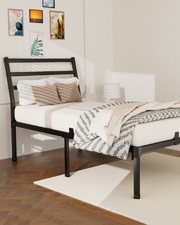 queen size bed frame with headboard