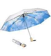 G4Free UPF 50+ UV Protection Travel Sun Umbrella Compact 42 Inch Small UV Blocking SPF Umbrella A...
