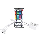 SUPERNIGHT 1-to-3 Remote Controller Dimmer for RGB LED Strip Lights, One Remote Can Control 3pcs ...