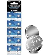 FOZAOAXE 10 Pack SR920SW 371 AG6 LR920 Battery, 1.55V Silver Oxide Button Coin Cell Batteries, Re...