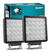 Nilight Led Light Pods 2PCS 5Inch 25LED Flood Beam Square Driving Work Lights Built-in EMC Super ...