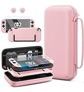 PAWDIARY Pink Carrying Travel Case Compatible with Nintendo Switch 2 2025, with Cute-girly Hardsh...