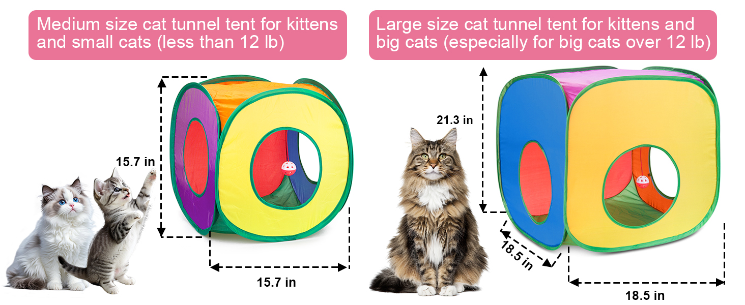 kitten tunnel toy for indoor cats