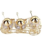 NSXAYIWE 3 Pcs Seasoning Box with Spoon and Lid, European Style Gold Salt Sugar Container Set, 10...