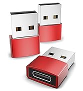 USB C Female Adapter Red