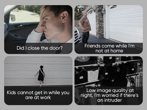 remote monitoring of garage;open/close garage door,report garage door open/close status in real-time