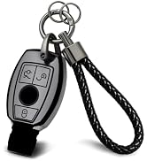 PIFOOG for Mercedes Key Fob Cover, Soft TPU Key Case Fit for Mercedes Benz AMG C E M S CLS CLA 