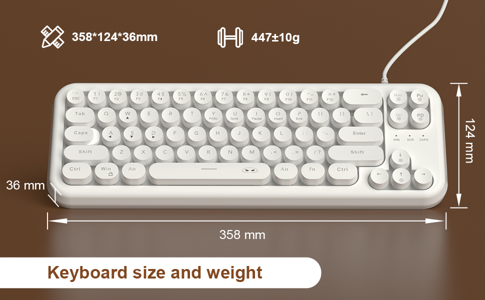 60 precent compact mini wired keyboard