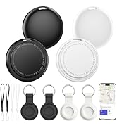 Air Tracker Tags 4 Pack, Bluetooth Smart Tag for Item Finder, Compatible with iOS Find My, Replac...