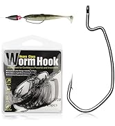 Dovesun EWG Offset Worm Hooks for Bass Fishing 100PCS/50PCS Texas Rig Hooks for Freshwater Saltwa...