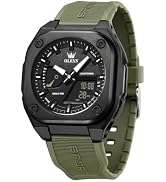 OLEVS Watches for Men Square Multifunctional Sports Watch Wrist Watch Gift | LED luminous, World ...