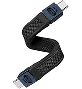 Duttek 80Gbps Short USB C Cable 5inch [ 240W PD,16K/8K@60Hz Video, 120Gbps Bandwidth Boost] Thund...