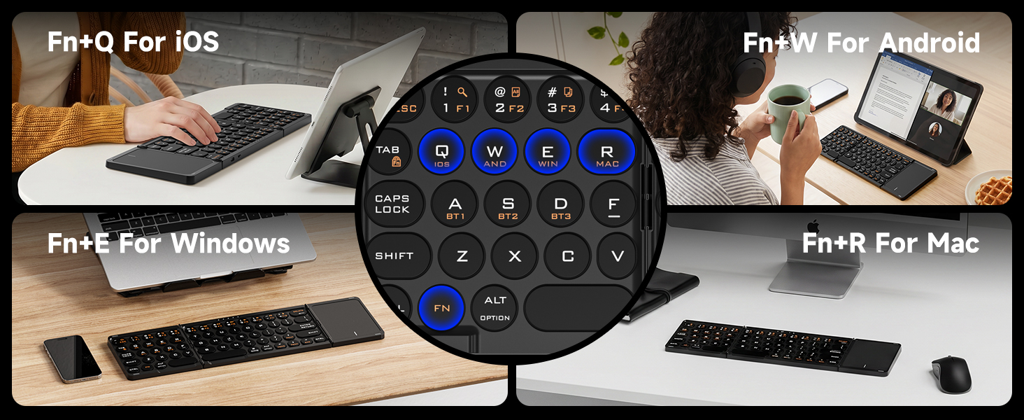 keyboard with touchpad