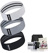TheFitLife Resistance Exercise Bands for Women - Fabric Workout Bands for Booty, Hip, Glute, Leg,...