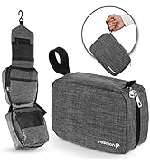 Fosmon Hanging Travel Toiletry Bag, Compact Toiletries Organizer, Cosmetic Makeup Portable Bag, S...