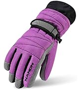 TRIWONDER Kids Ski Gloves Winter Warm Gloves Cold Weather Windproof Snowboard Snow Gloves Boys Girls