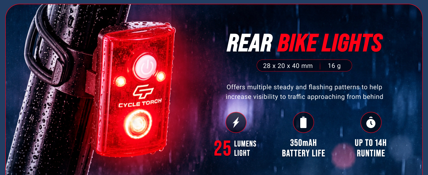 Cycle Torch Shark 550 rechargeable bike headlight