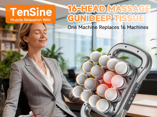 16 head massage gun deep tissue