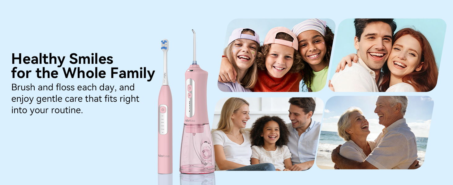 h2ofloss electric toothbrush and water flosser combo