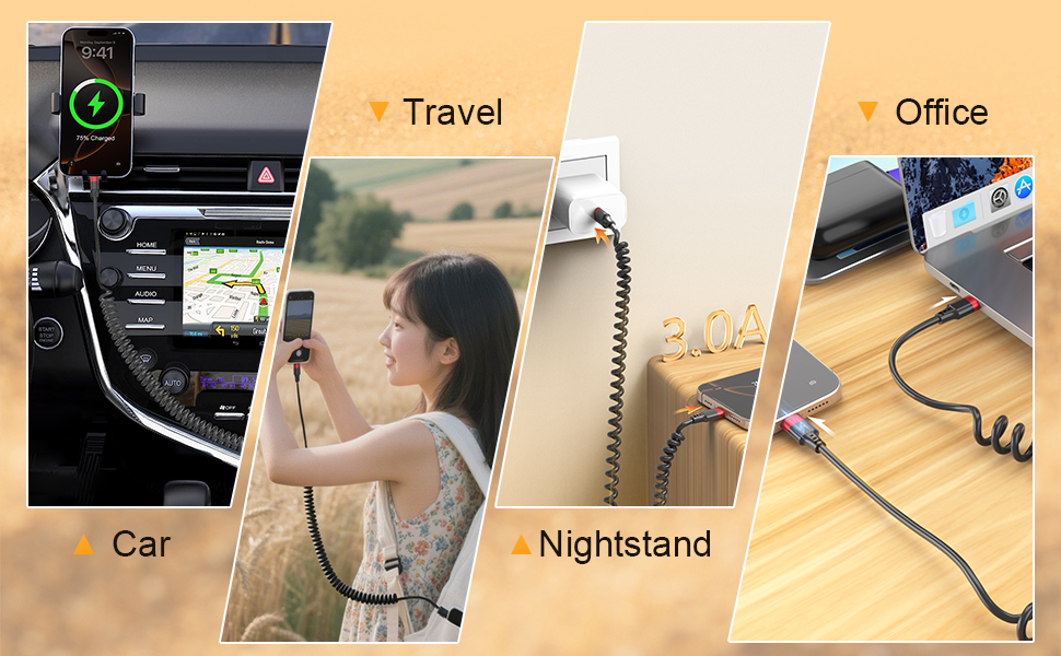 Multi-scenario compatible - ideal for cars, travel, bedside, and office use.