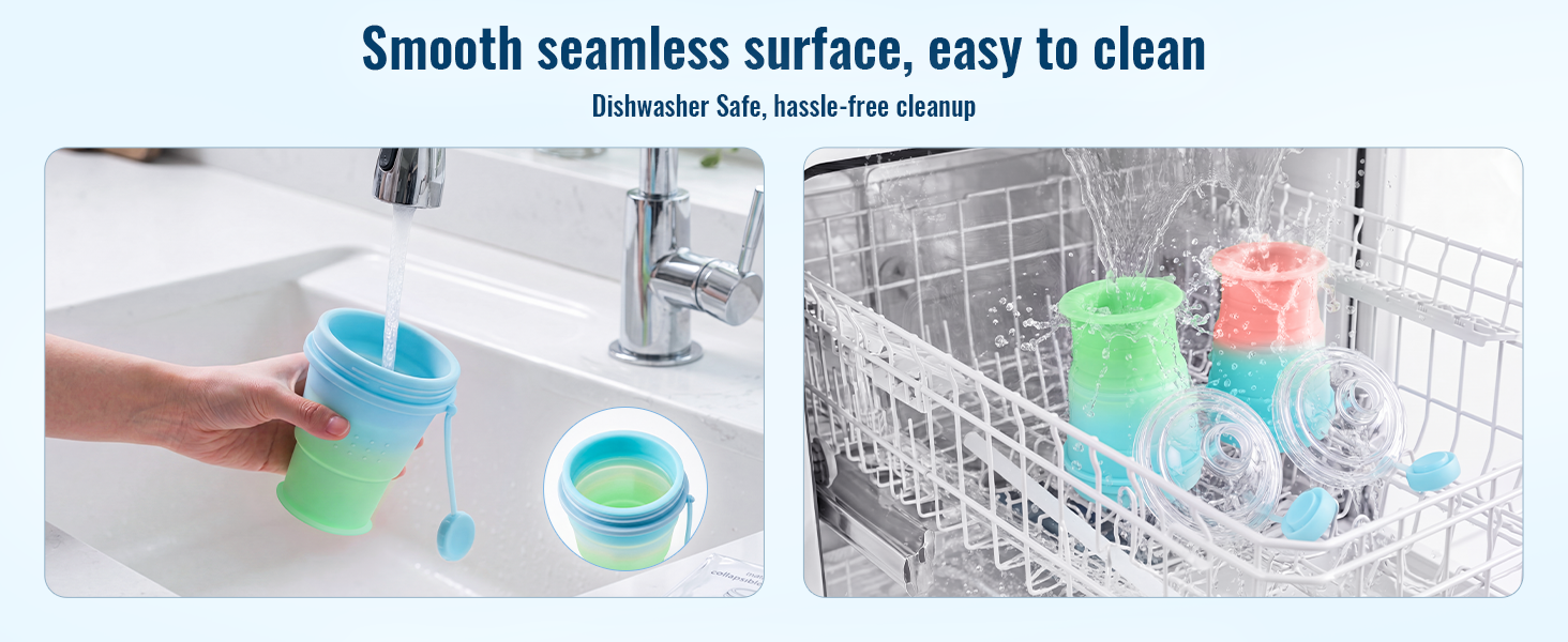 Smooth seamless surface, easy to Clean