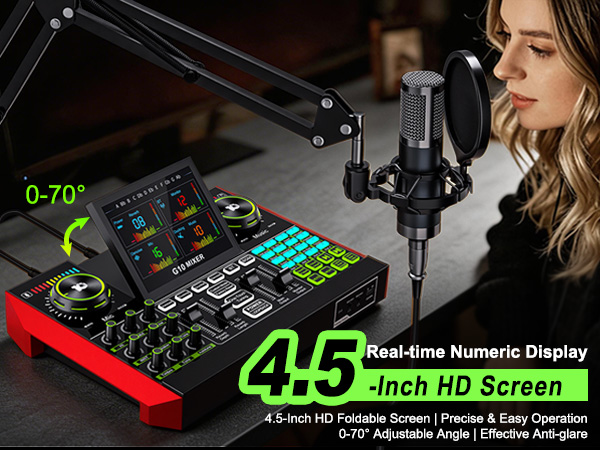 podcast table music production xlr mixer karaoke mixer audio mixers