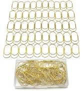 ZYFOFFICE 50 Pcs Jumbo Gold Paper Clips, 2 Inch Large Size, Heavy Duty Paperclips, Rust Resistant...