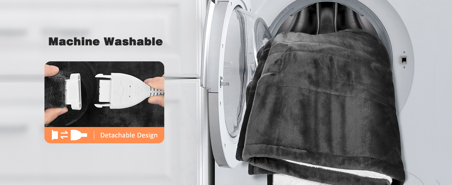 Detach the connector before a machine wash