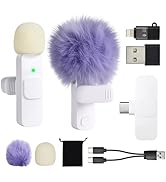 USB C Phone Microphone for iphone Android Tablet ipad PC Wireless Lavalier Mini Mic for Content C...