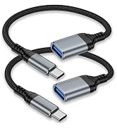USB C to USB Adapter - 5Gbps [2 Pack] USC 3.0 OTG Adapter for Android - USBC Male to USB Female A...