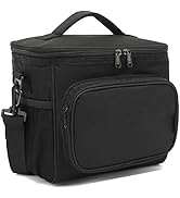 FlowFly Insulated Reusable Lunch Bag Adult Large Lunch Box for Women and Men with Adjustable Shou...