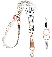 Rimilak Neck Lanyard Key Chain, Long Lanyard Strap Keychain Holder for Women Men Car Keys ID Badg...