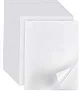 LuckyGuard 100 Sheets Printable Sticker Paper 8.5" x 11" for Laser Inkjet Printer, Matte White Fu...