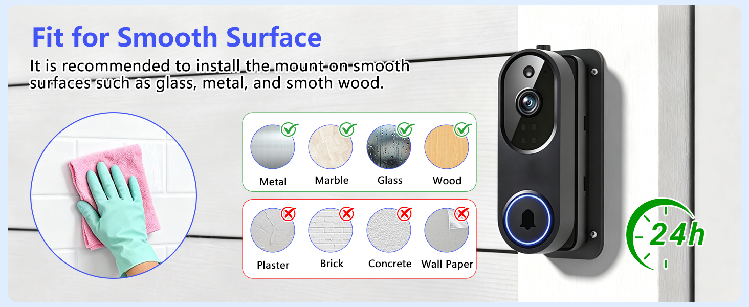 no drill doorbell mount for Orbitell