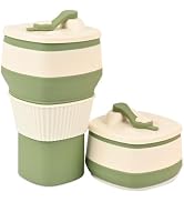 NWsystems Collapsible Silicone Cup, Safe &amp; Portable, for Hot &amp; Cold Drinks, 18.6 oz (550 ml) - Tr...