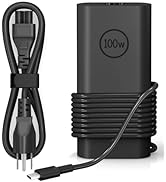 100W USB C Laptop Charger for Dell Computer Charger Type C Gan Ultra Slim Adapter for Dell Precis...