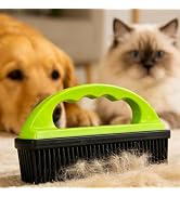 Pet Hair Remover Rubber Brush, Bath Brush for Dogs &amp; Cats, Reusable Lint Roller, Furniture &amp; Car ...