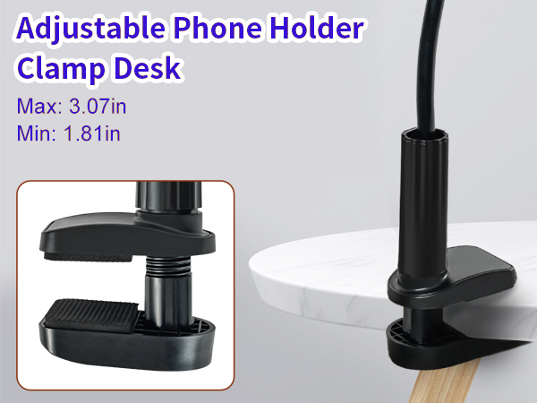 gooseneck phone holder for desk