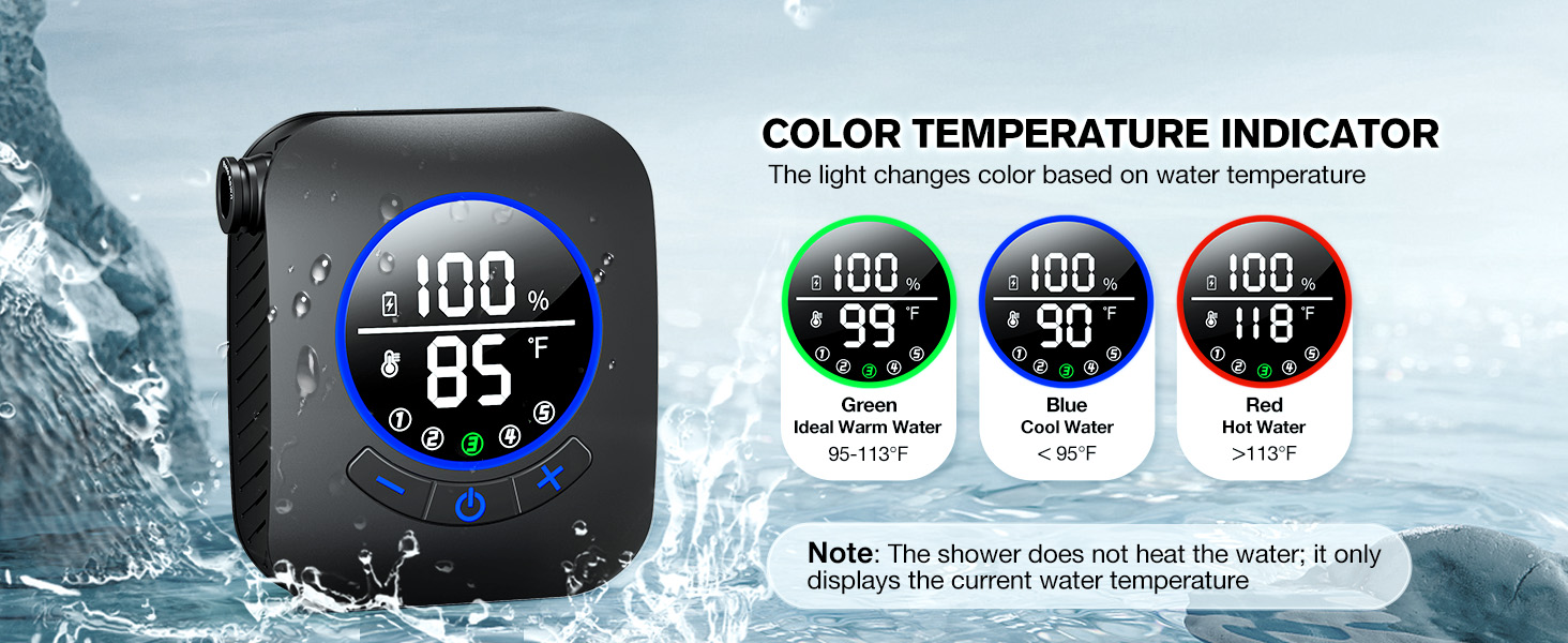 ducha portátil para camping