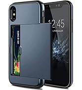 SAMONPOW for iPhone X/XS Case Wallet Card Holder for iPhone 10 Case Wallet Card Holder Heavy Duty...