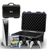 Luck&amp;Link Hard Shell Travel Case Compatible with PlayStation 5 Console, Controllers, Games and Ac...