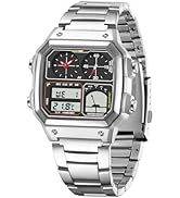 FANMIS Men's Luxury Digital Quartz Waterproof Wrist Watches Dual Time Countdown Alarm Stopwatch B...
