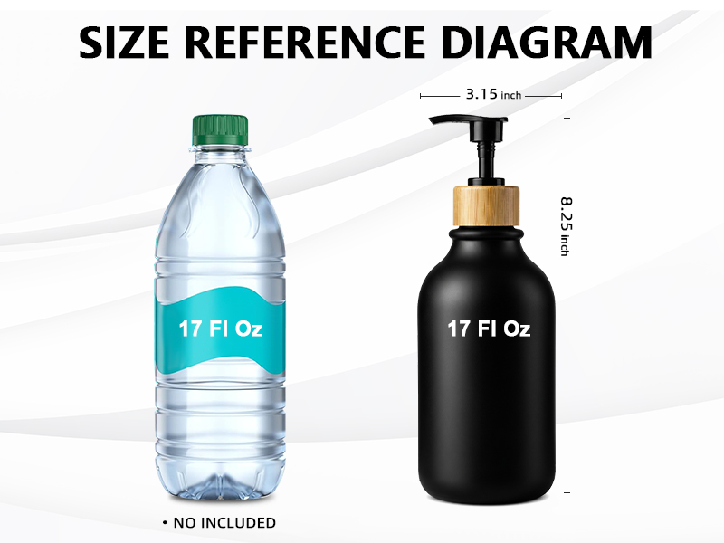 black soap dispenser